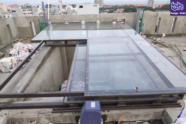 Giếng trời kính đà nẵng