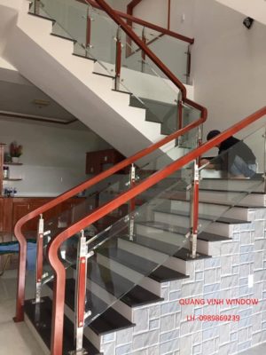 cầu thang gỗ xoan đào đà
